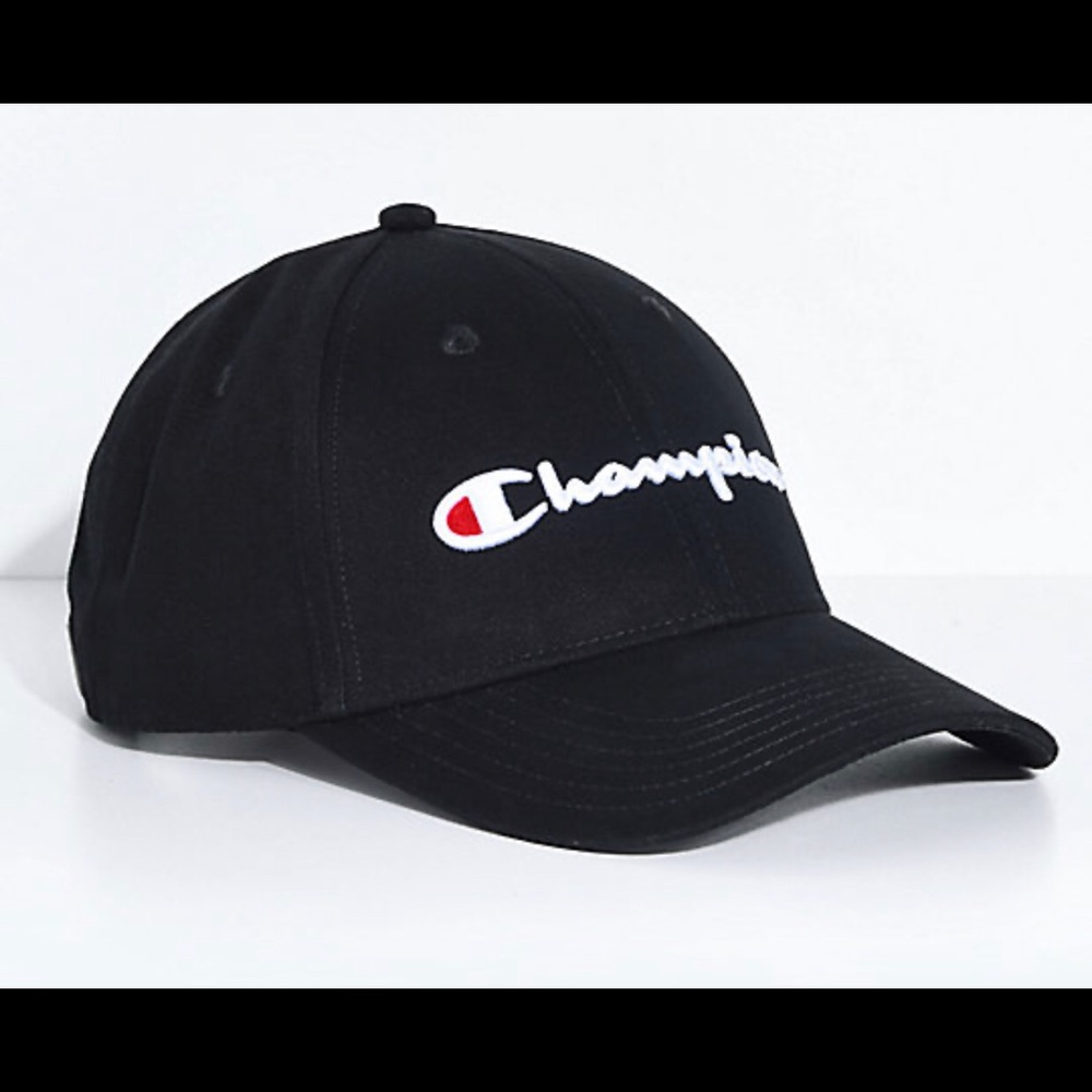 champion black baseball cap